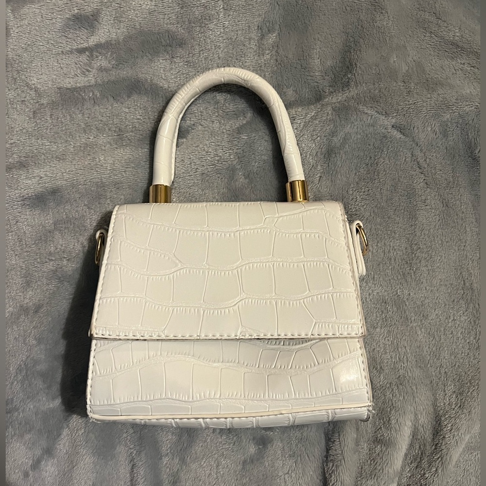 SHEIN Faux Croc Handbag